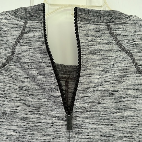 Athleta Heathered Gray En Route Ponte Short Sleeve Fit & Flare Dress 7224627 - Picture 9 of 14